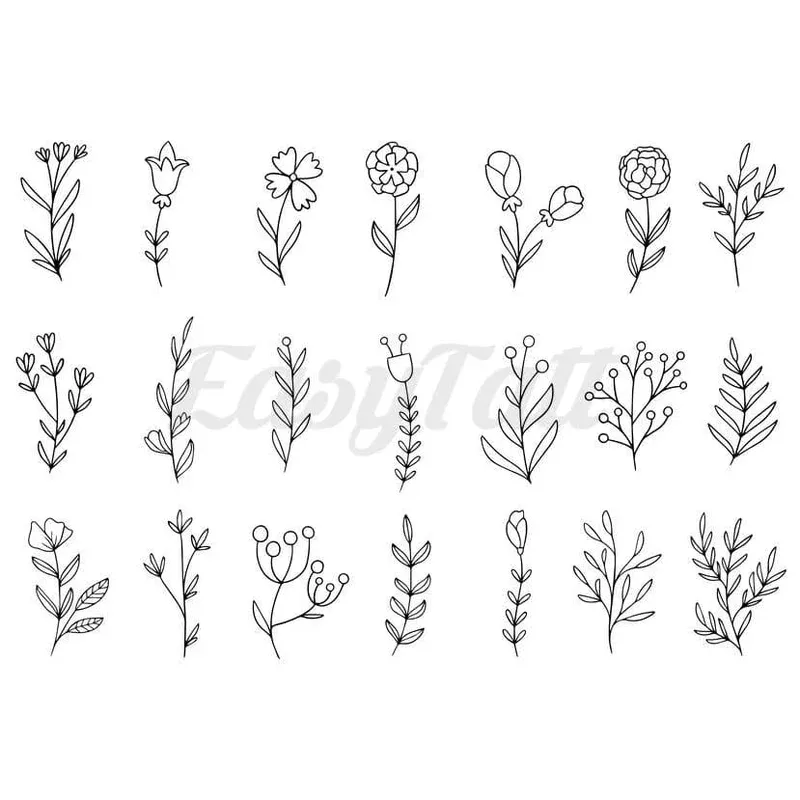 cute-plants-temporary-tattoos Cute Plants – Temporary Tattoos