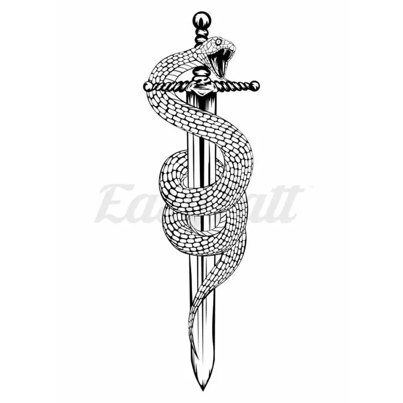 dagger-viper-temporary-tattoo Dagger Viper – Temporary Tattoo