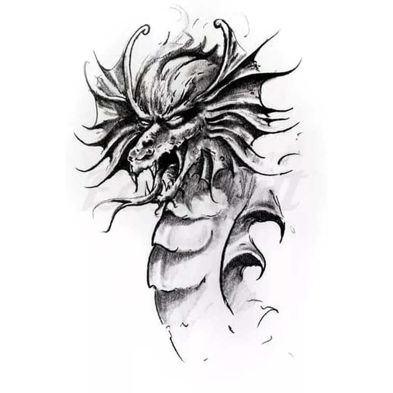 dark-lord-dragon-temporary-tattoo Dark Lord Dragon – Temporary Tattoo