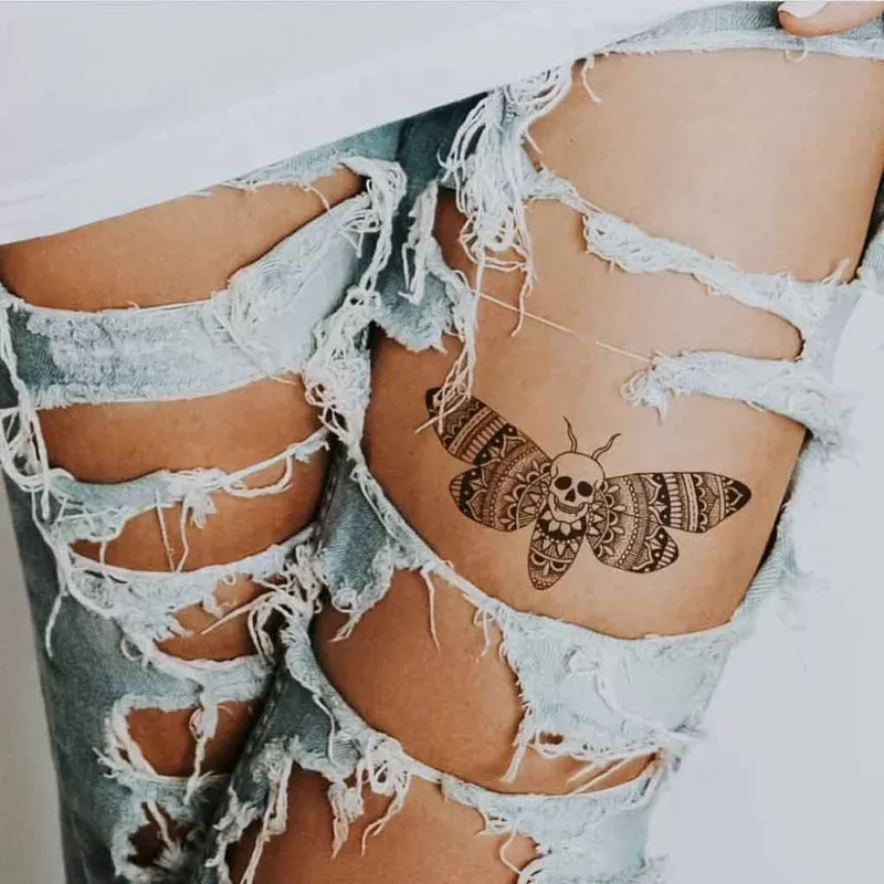 Death Moth – Temporary Tattoo