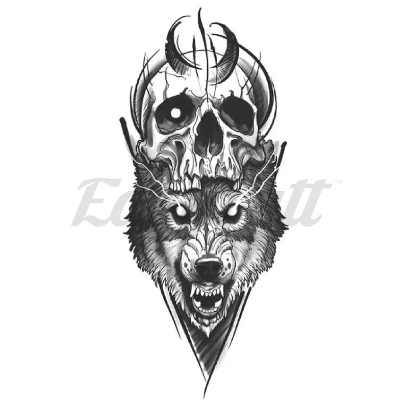 Death Wolf – Temporary Tattoo