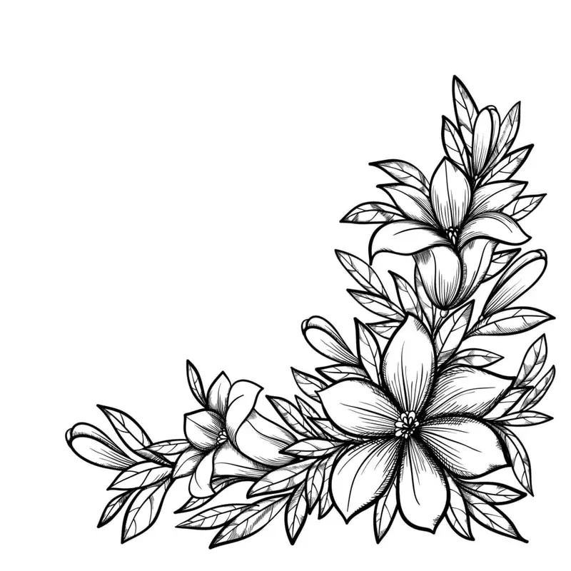 Decorative Flowers – Temporary Tattoo