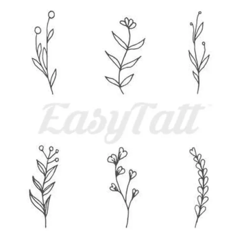 delicate-flowers-3-temporary-tattoos Delicate Flowers # 3 – Temporary Tattoos