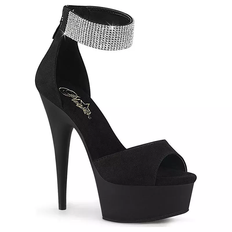 DELIGHT-625 [Black Suede] | PLATFORM HEELS [PREORDER]