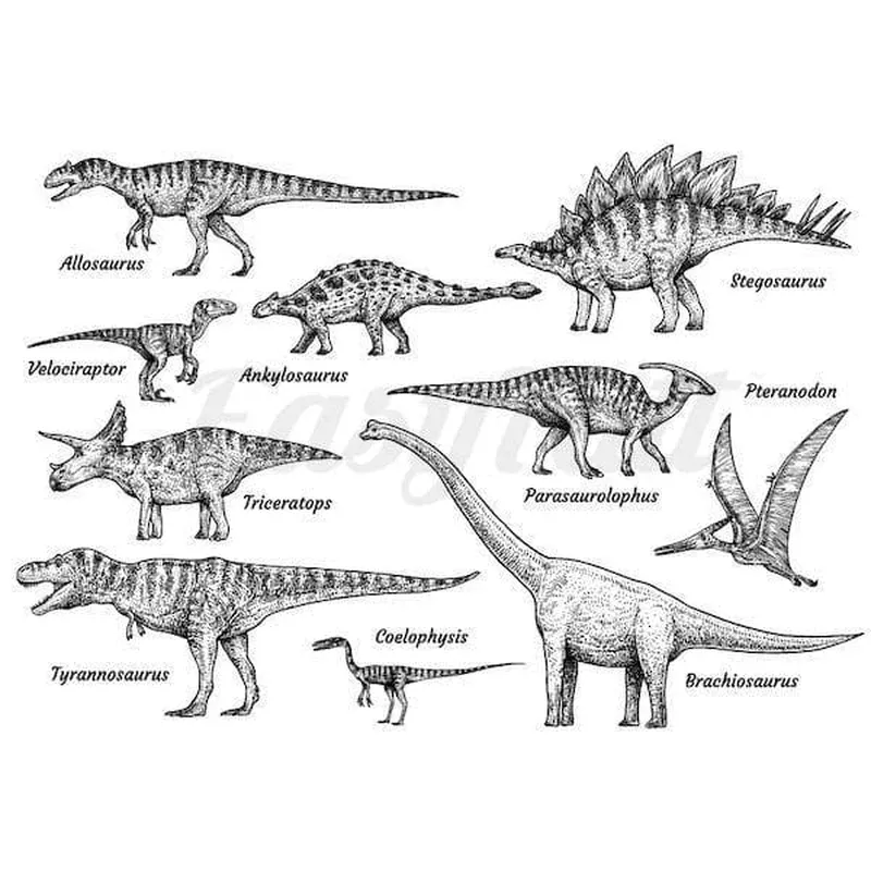 Dinosaur Set # 3 – Temporary Tattoos