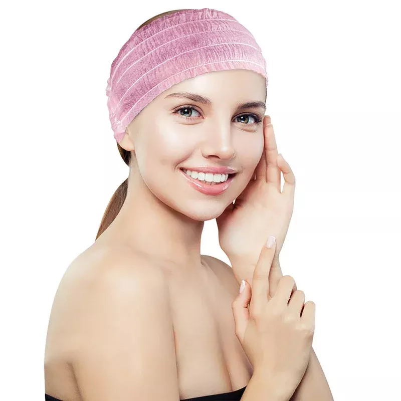 Disposable Headbands | Pink 100’s