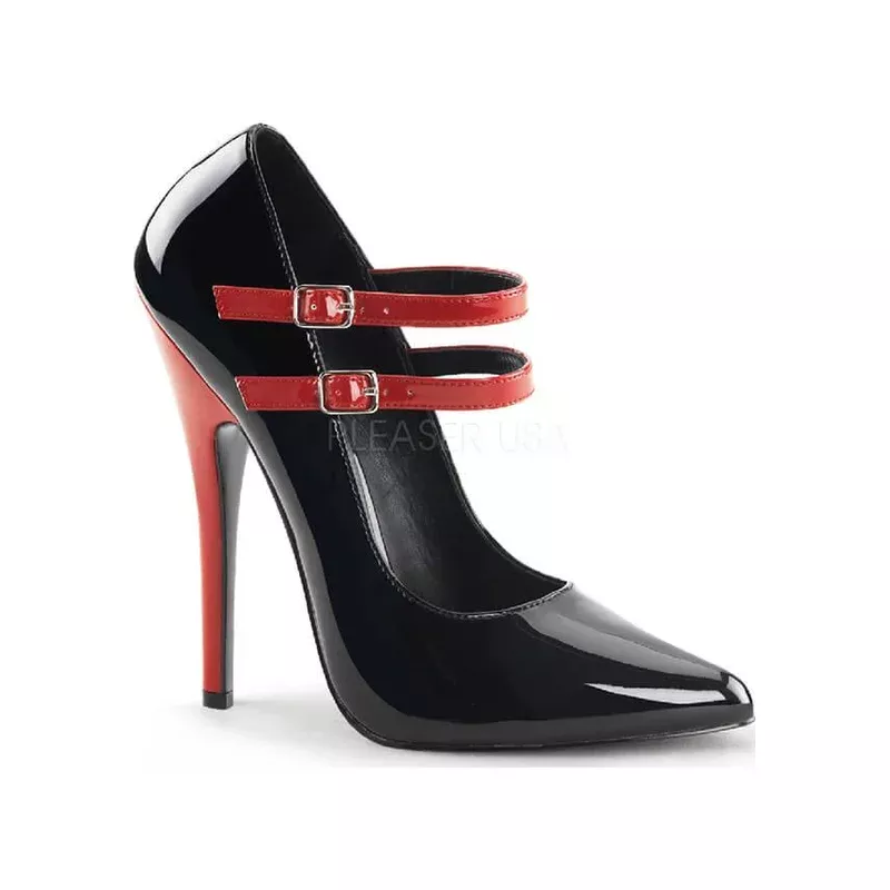 DOMINA-442 [Black/Red] | HEELS [PREORDER]