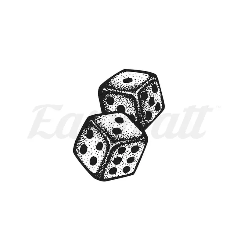 dotted-dice-temporary-tattoo Dotted Dice – Temporary Tattoo