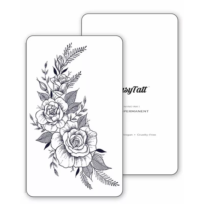 dotwork-roses-semi-permanent-tattoo Dotwork Roses – Semi-Permanent Tattoo