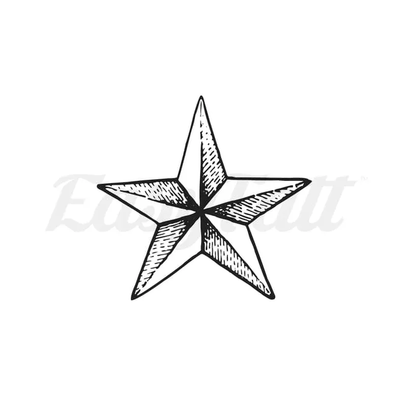 Dotwork Star Small – Temporary Tattoo