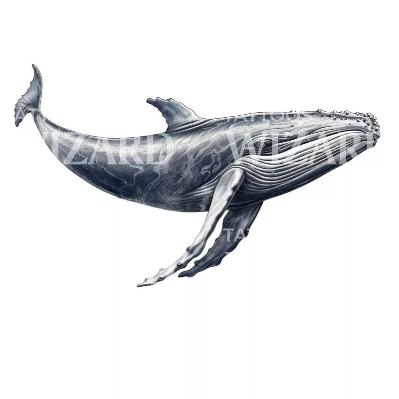 dotwork-whale-tattoo-design Dotwork Whale Tattoo Design