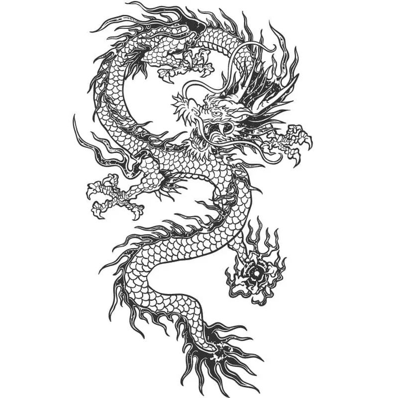 Dragon # 4 – Temporary Tattoo
