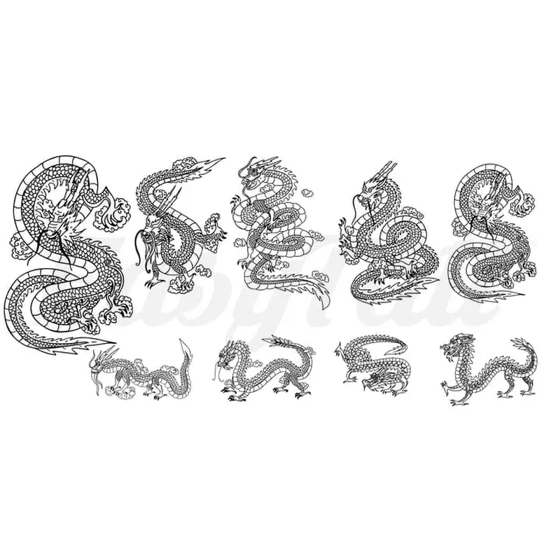 Dragon Collection – Temporary Tattoos
