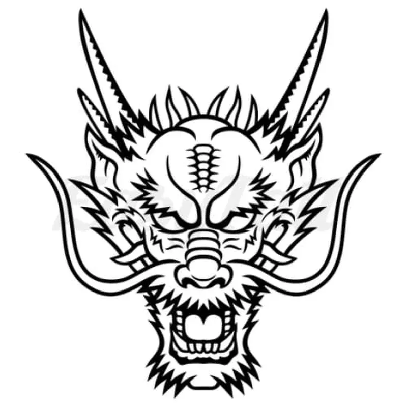 dragon-head-temporary-tattoo Dragon Head – Temporary Tattoo