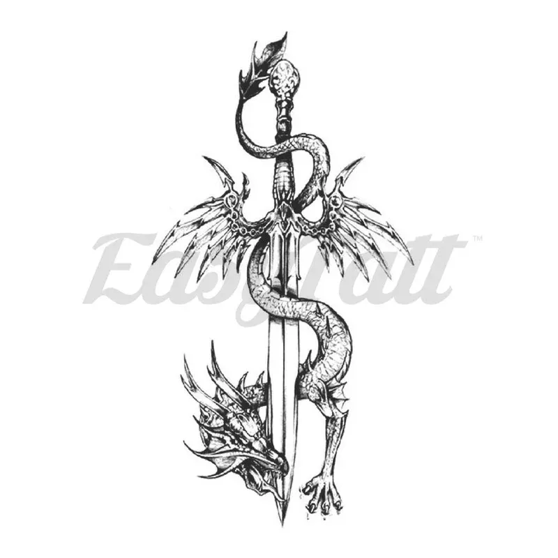 Dragon Sword – Temporary Tattoo