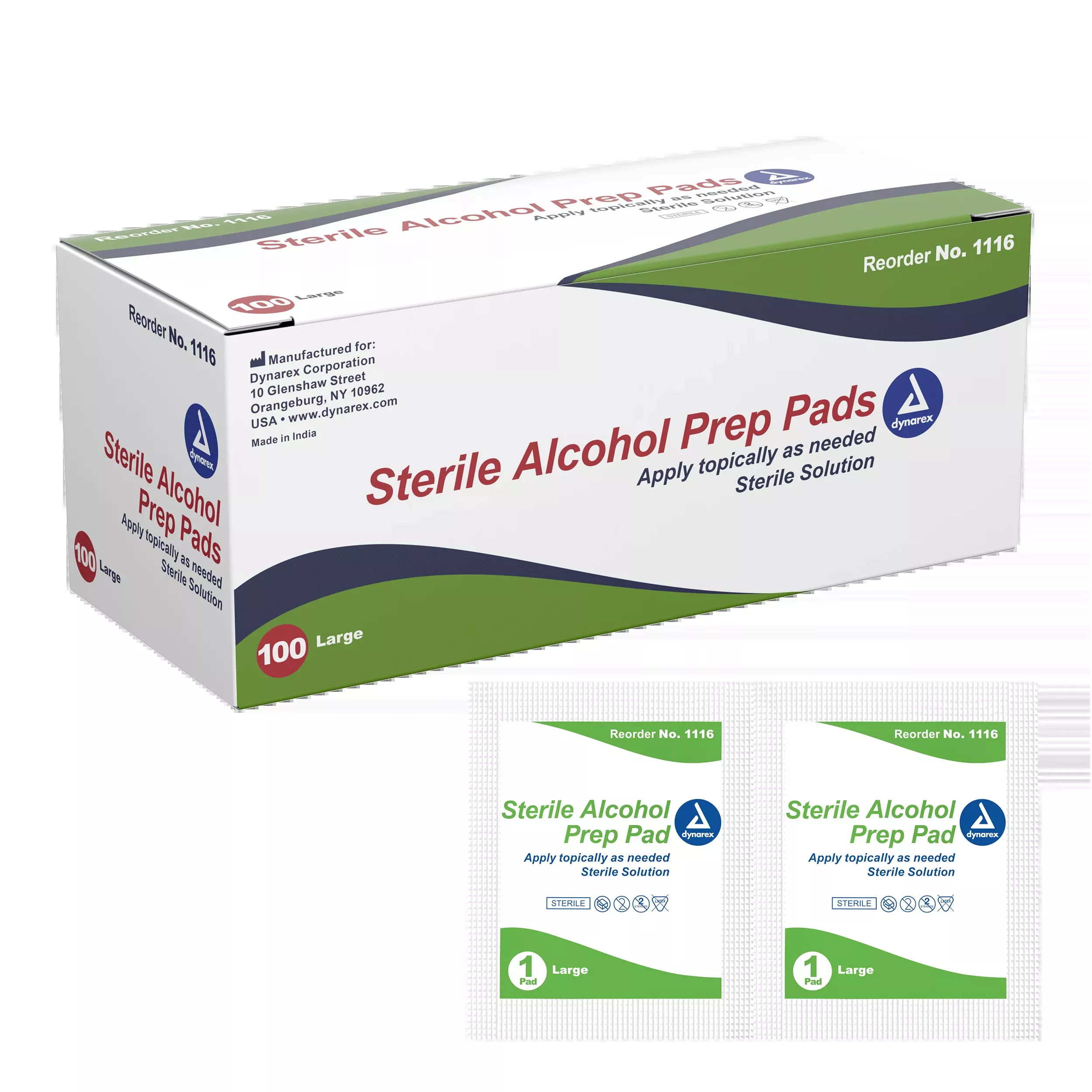 dynarex-alcohol-prep-pad-sterile-large Dynarex Alcohol Prep Pad Sterile, Large