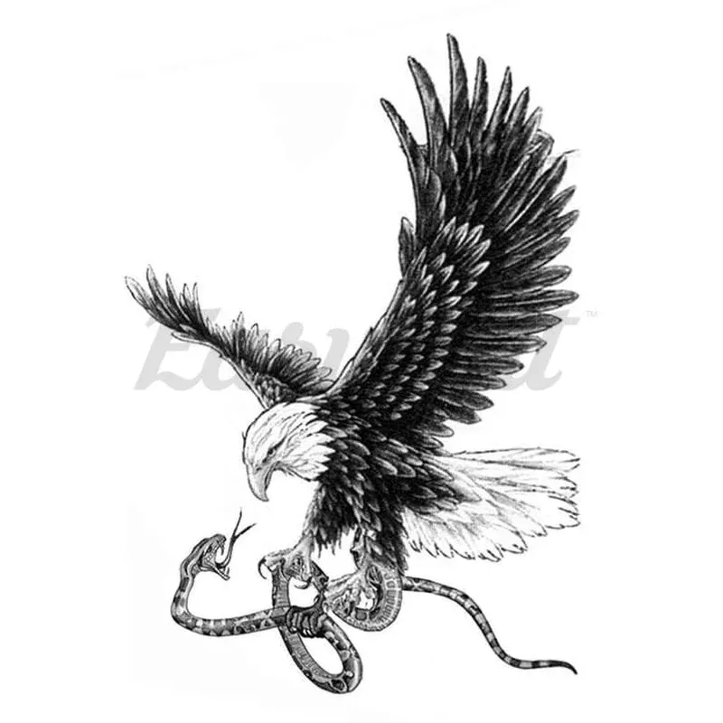 Eagle and Snake – Temporary Tattoo