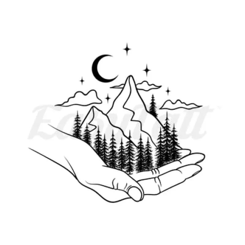 earth-in-your-hands-temporary-tattoo Earth in your Hands – Temporary Tattoo