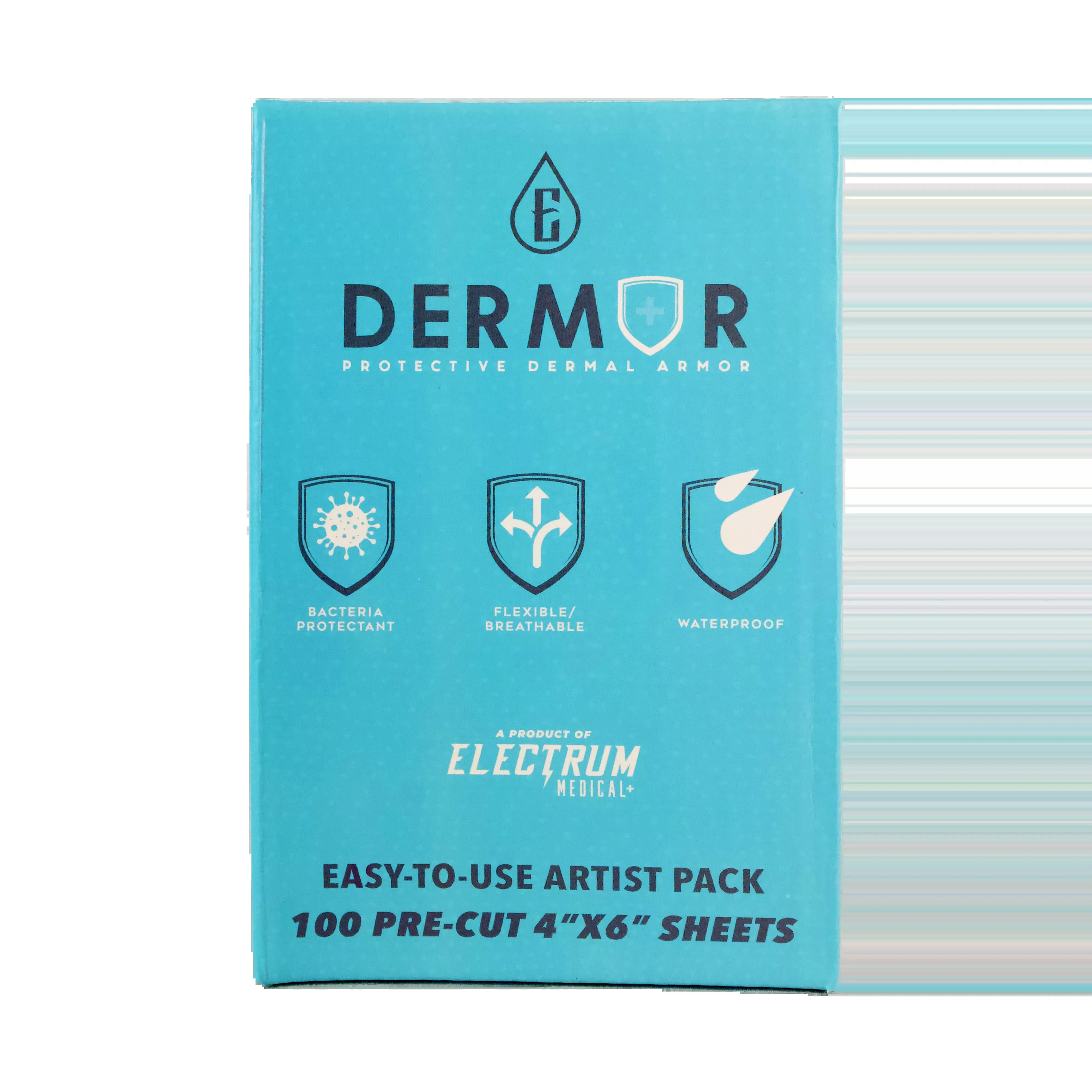 electrum-dermor-artist-pack-precut-tattoo-wrap-sheets-4-x6 Electrum Dermor Artist Pack - Precut Tattoo Wrap Sheets (4”X6”)