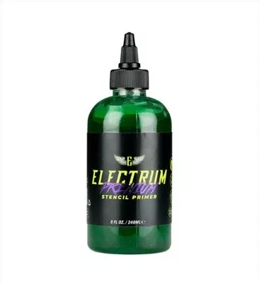 electrum-premium-tattoo-stencil-primer-green-8oz Electrum Premium Tattoo Stencil Primer - Green - 8oz