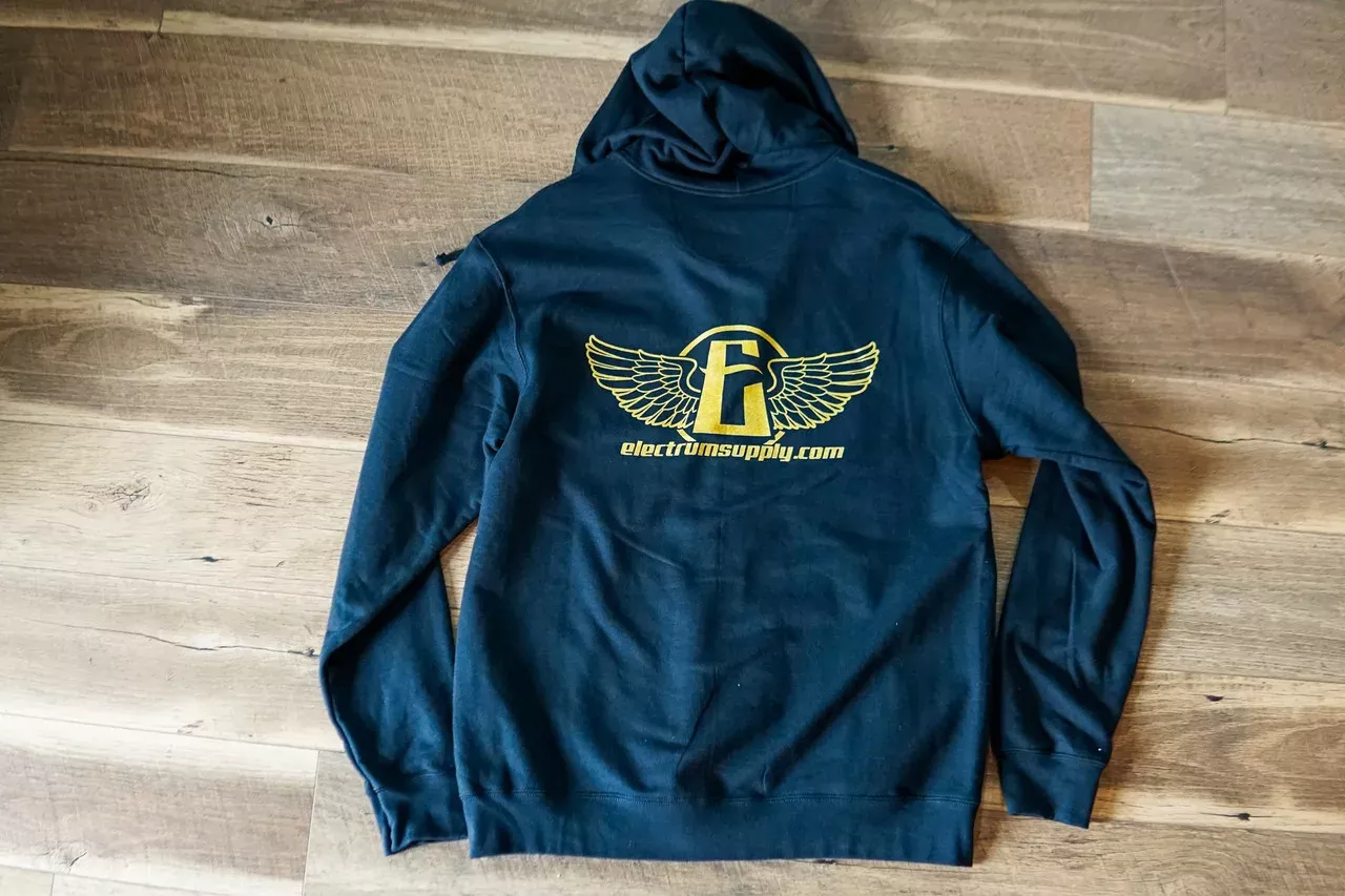 Electrum Supply Zip Up Hoodie - Gold Shimmer