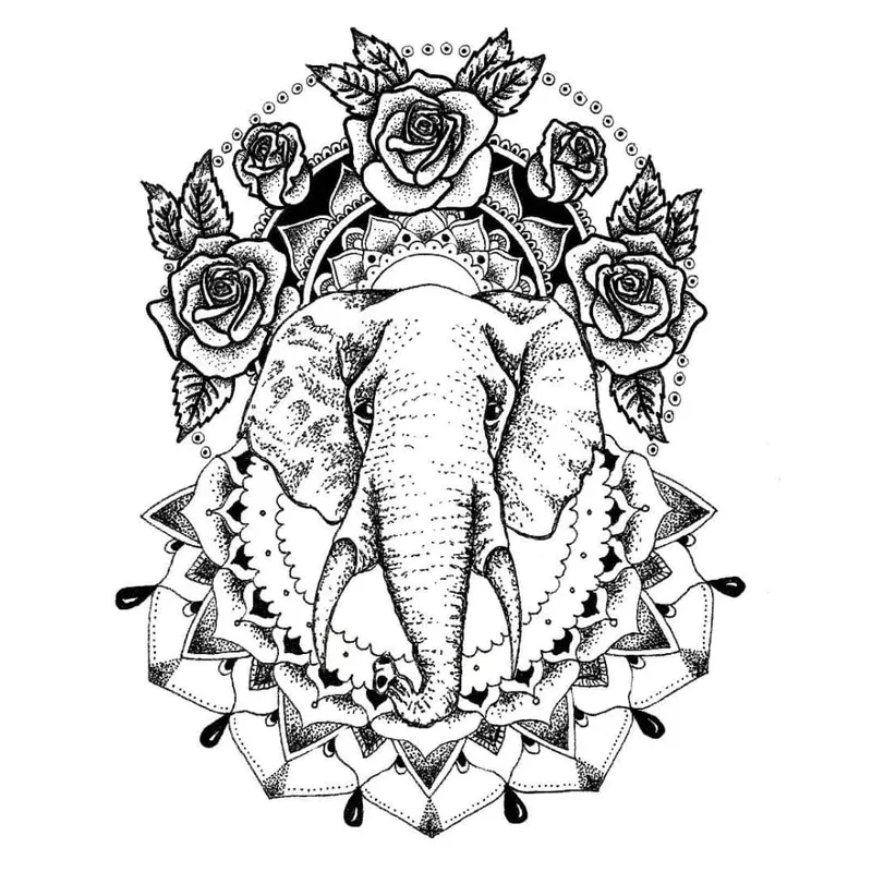 Elephant – Temporary Tattoo