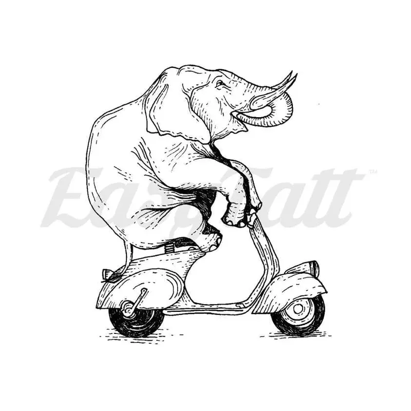 elephant-vespa-temporary-tattoo Elephant Vespa – Temporary Tattoo