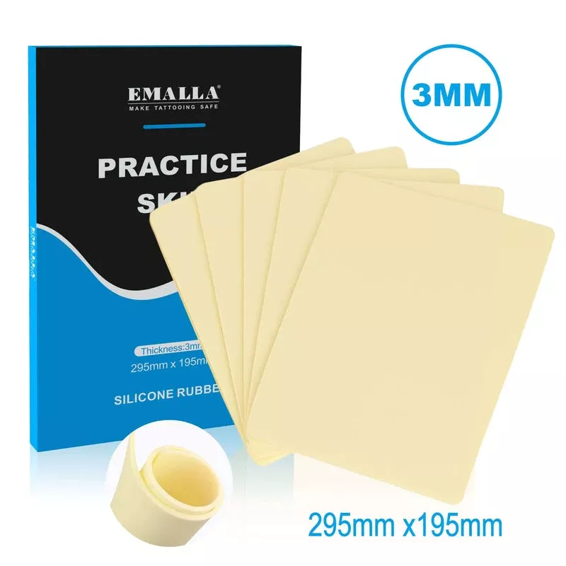 EMALLA Large Tattoo Practice Skin (5pcs)