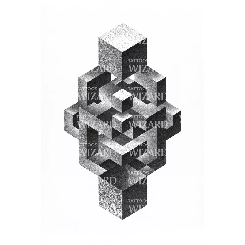 escher-knot-geometry-tattoo-design Escher Knot Geometry Tattoo Design