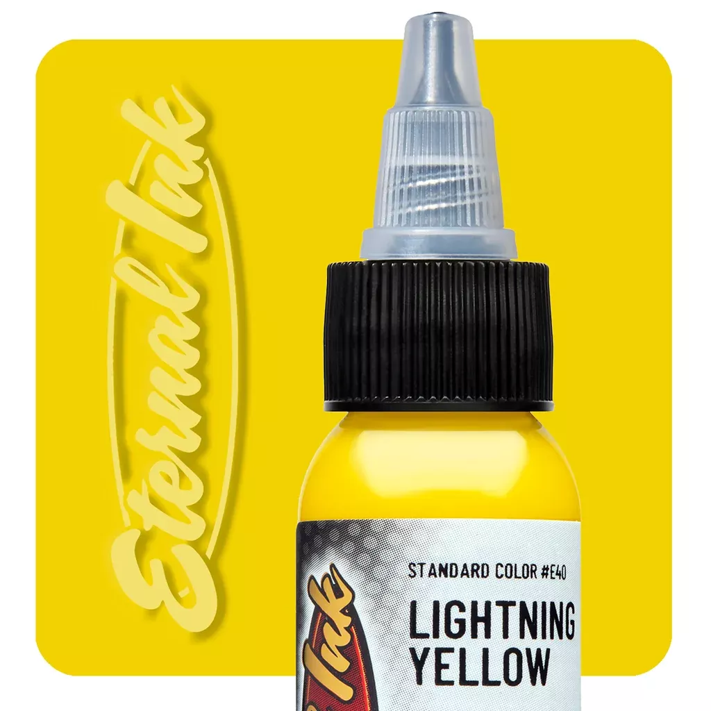 eternal-ink-lightning-yellow-tattoo-ink Eternal Ink - Lightning Yellow Tattoo Ink