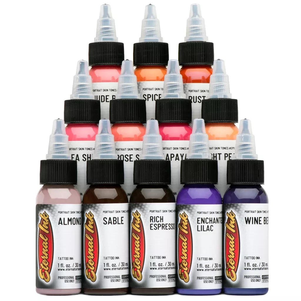 eternal-ink-portrait-tones-skin-tattoo-ink-set Eternal Ink - Portrait Tones Skin Tattoo Ink Set