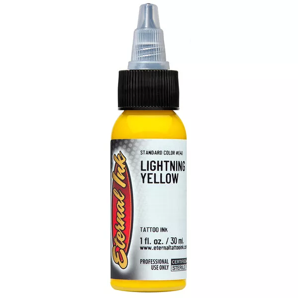 eternal-lightning-yellow-tattoo-ink Eternal Lightning Yellow Tattoo Ink