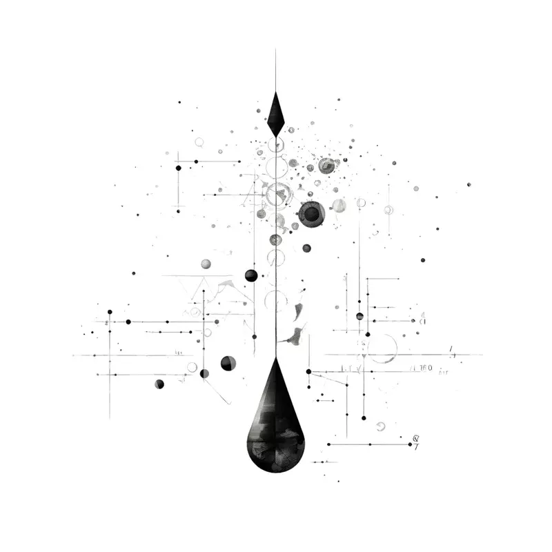 ethereal-mathematical-minimalist-tattoo-design Ethereal Mathematical Minimalist Tattoo Design