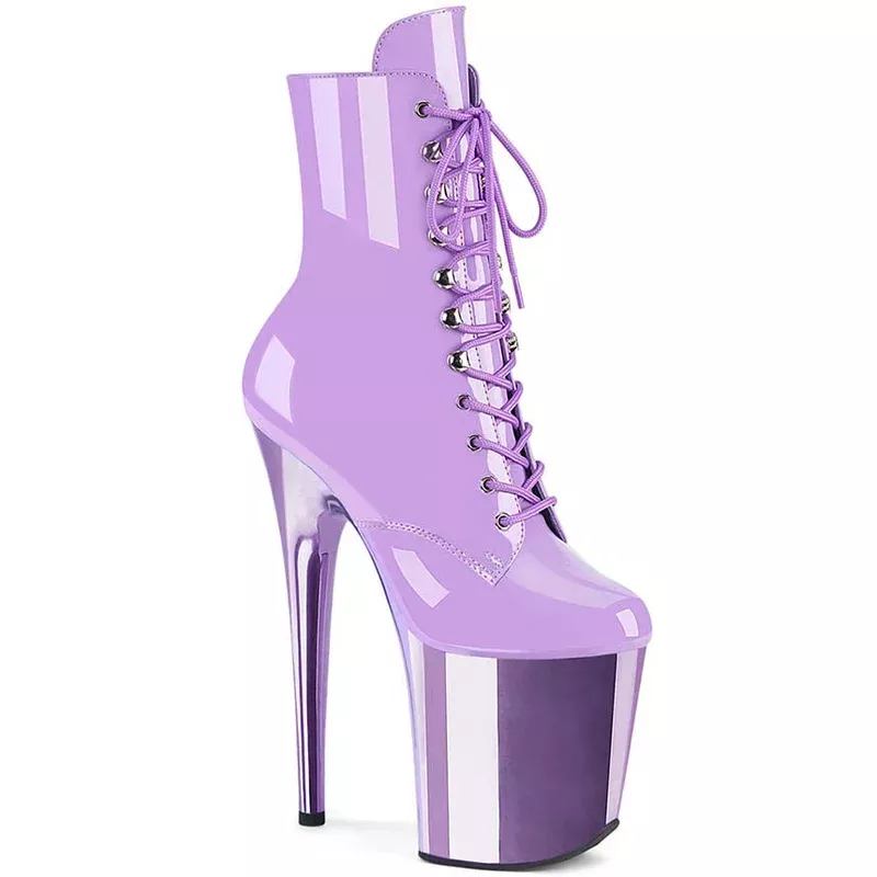 FLAMINGO-1020 [Lavender Patent] | PLATFORM BOOTS [PREORDER]