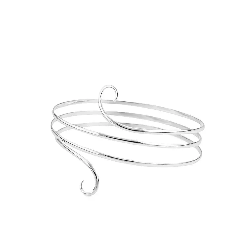 flat-sterling-silver-plated-arm-band Flat Sterling Silver Plated Arm Band