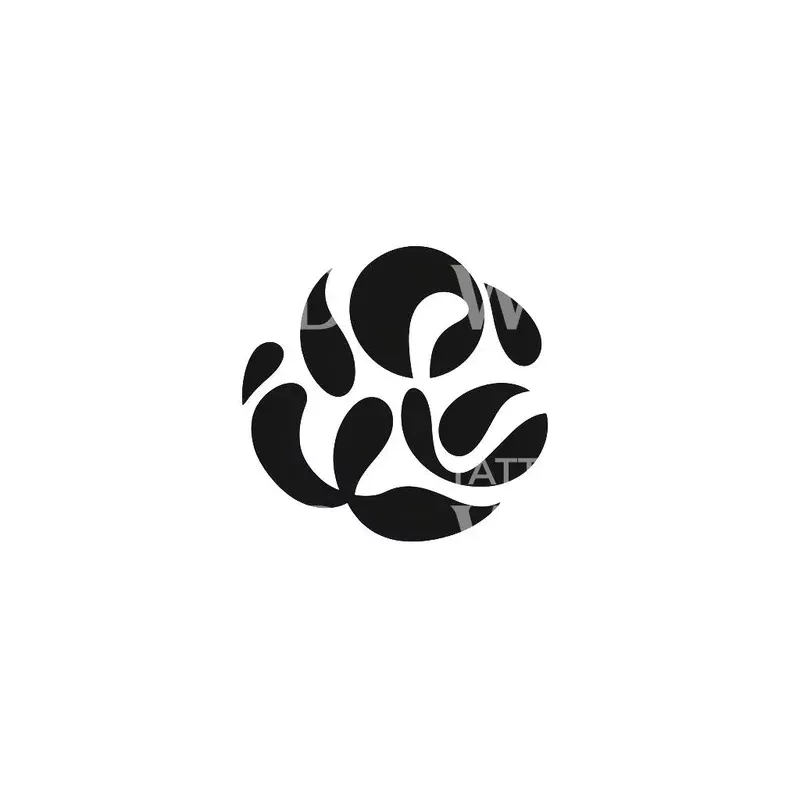 flowy-abstract-shapes-tattoo-design Flowy Abstract Shapes Tattoo Design