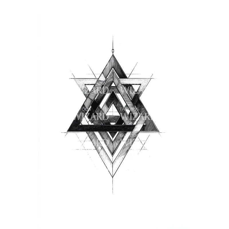 geometric-trinity-knot-tattoo-design Geometric Trinity Knot Tattoo Design