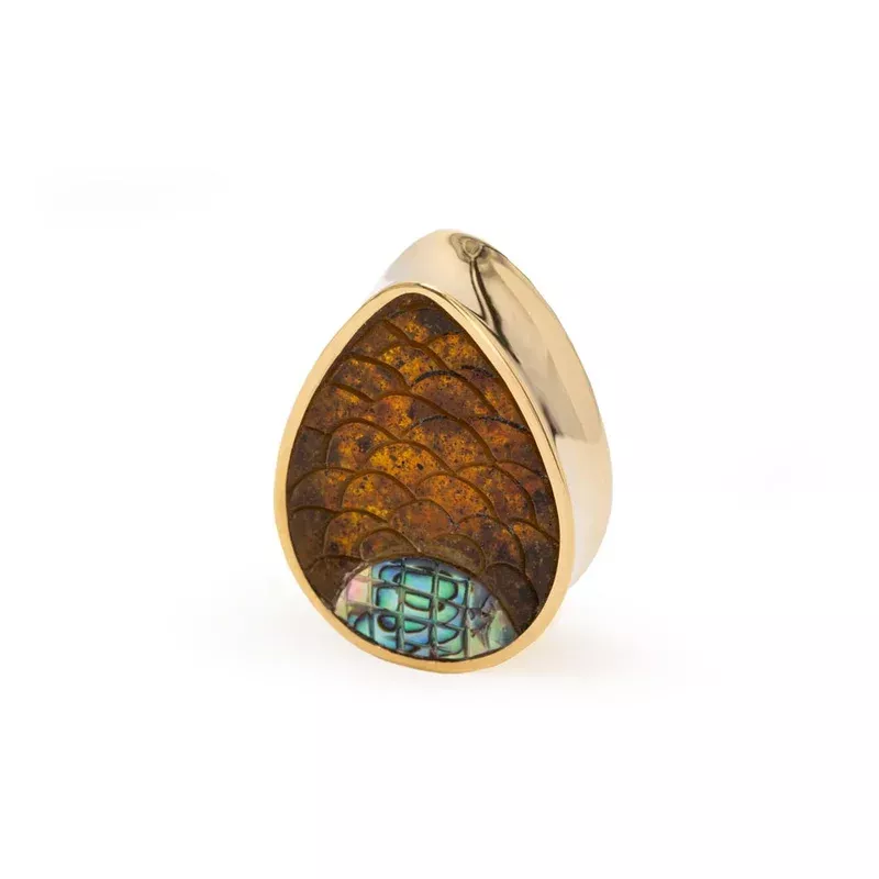 gold-plateddouble-flareddragon-eggplug-price-per-2 Gold PlatedDouble FlaredDragon EggPlug Price Per 2