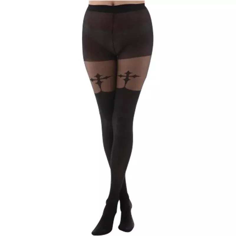 Gothic Cross [Black] | SUSPENDER TIGHTS