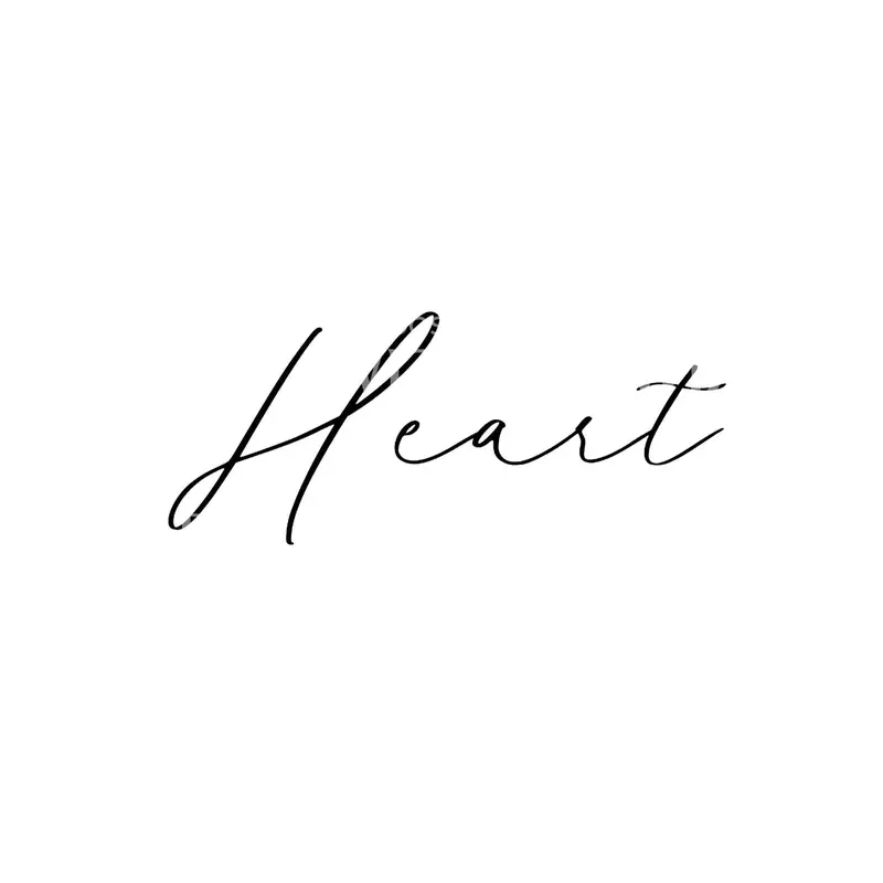 heart-lettering-fineline-tattoo-design Heart Lettering Fineline Tattoo Design