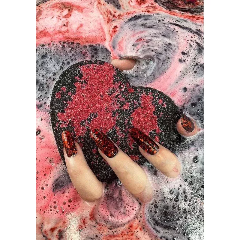 Heart [Red & Black] | BATH BOMB