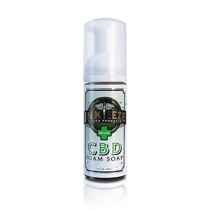 ink-eeze-cbd-foam-soap-1-7oz INK-EEZE CBD Foam Soap – 1.7oz.