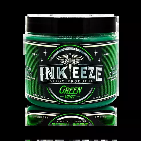 ink-eeze-green-vert-tattooing-ointment-16oz-jar INK-EEZE Green Vert Tattooing Ointment – 16oz Jar
