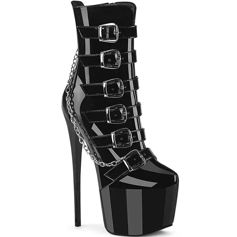 JUBILANT-1015 [Black Patent] | BOOTS [PREORDER]