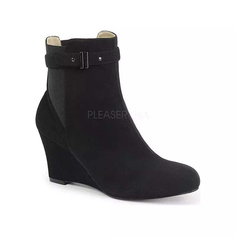 KIMBERLY-102 [Black Suede] | ANKLE BOOTS [PREORDER]