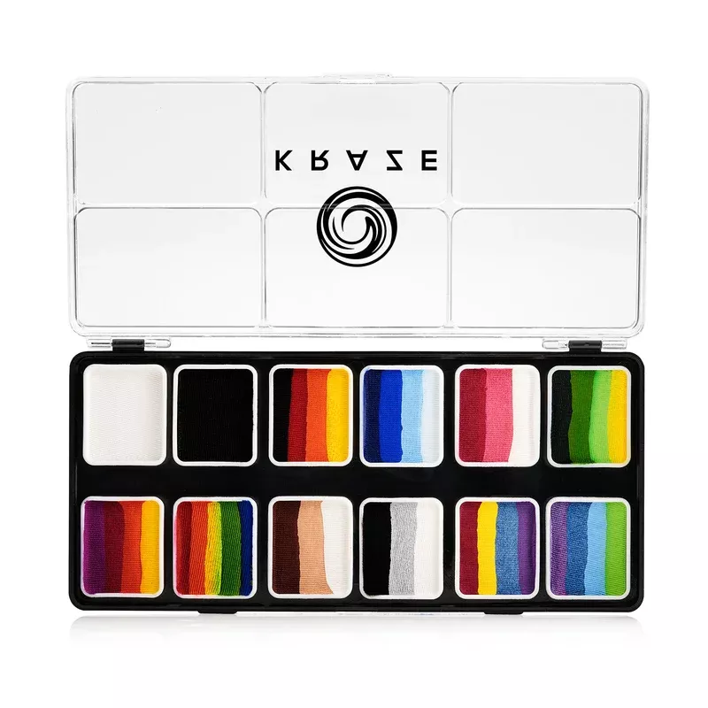 kraze-fx-splash-12-one-stroke-split-cake-palette-6-gm-each Kraze FX Splash 12 One Stroke Split Cake Palette (6 gm each)