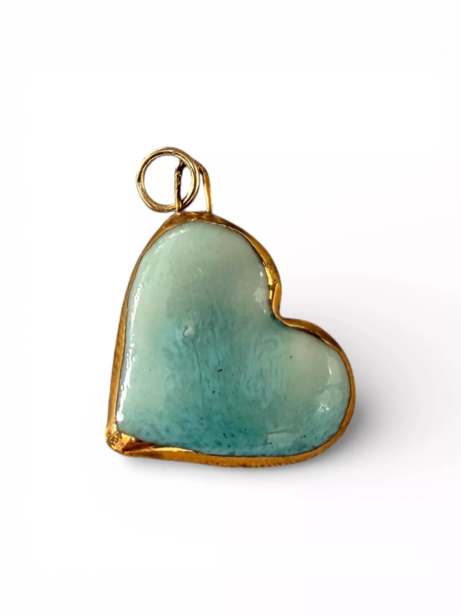 large-heart-charm-turquoise Large Heart Charm : Turquoise