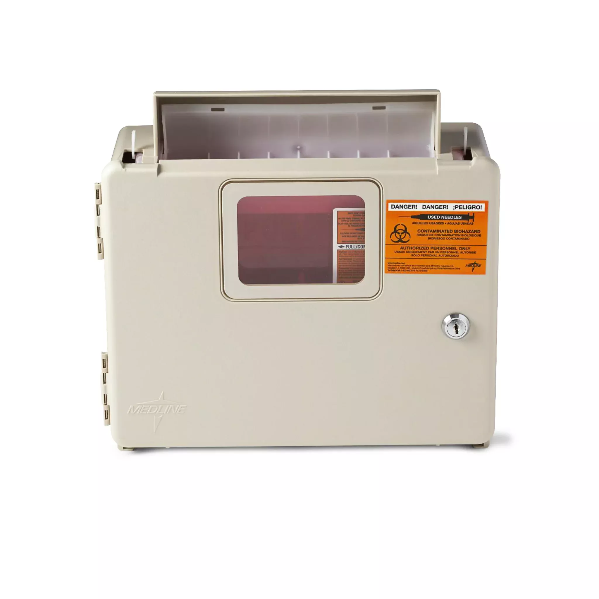 Locking Wall Mount Sharps Cabinet