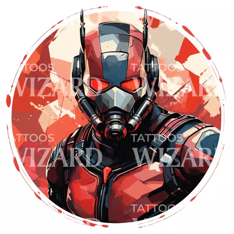 marvel-inspired-antman-tattoo-design Marvel Inspired Antman Tattoo Design