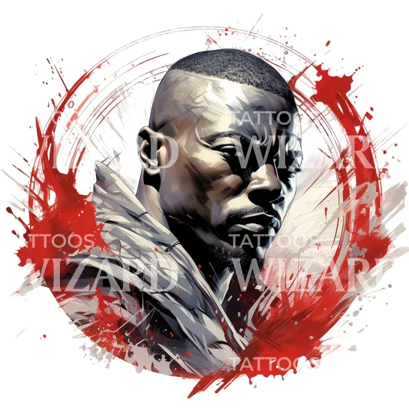 marvel-inspired-blade-tattoo-design Marvel Inspired Blade Tattoo Design